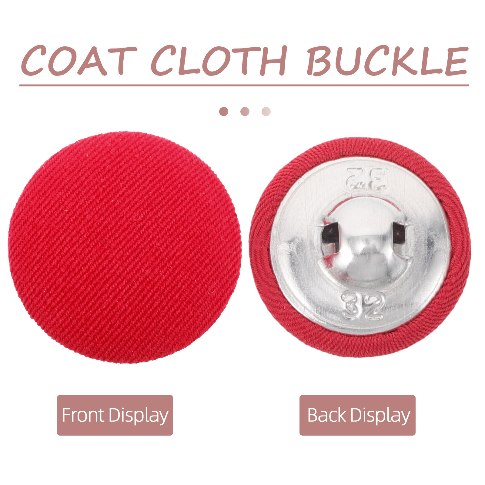 20Pcs Round Cloth Covered Butt - Wool Coat Peacoat review and price