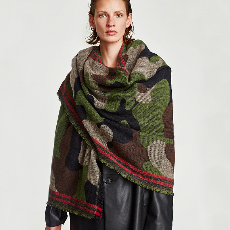 Camouflage Leopard Print Echar - Cashmere Pashmina Wrap review and price