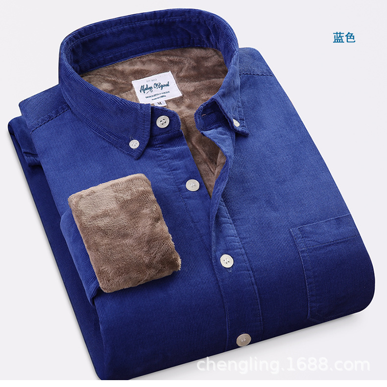 Corduroy Warm Shirts Cotton Pl - Flannel Shirt Lined review and price