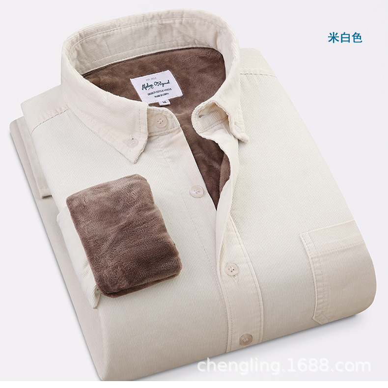 Corduroy Warm Shirts Cotton Pl - Flannel Shirt Lined review and price