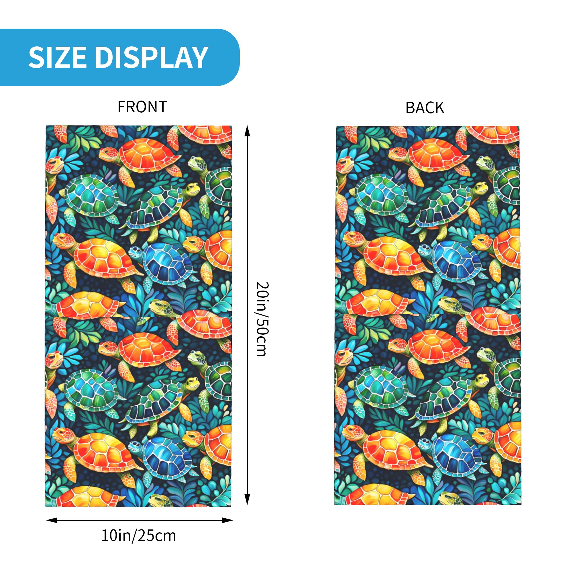 Custom Funny Colorful Sea Turt - Neck Gaiter Fleece review and price