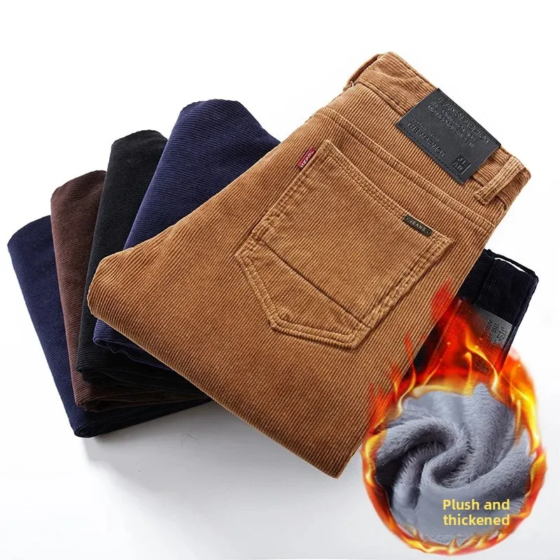 Thickened Fleece Lined Corduro - Corduroy Pant Warm review and price