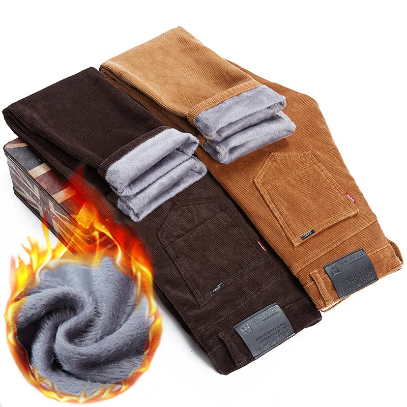 Thickened Fleece Lined Corduro - Corduroy Pant Warm review and price