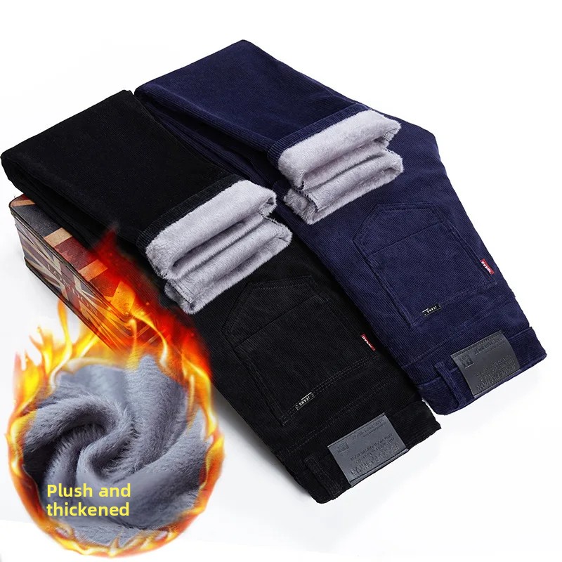Thickened Fleece Lined Corduro - Corduroy Pant Warm review and price