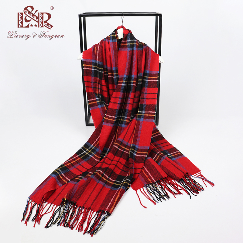 2022 winter men plaid scarf ca - Wool Scarf Men review and price
