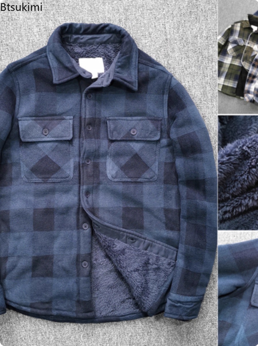 Mens Winter Fleece Linend Warm - Flannel Shirt Lined review and price