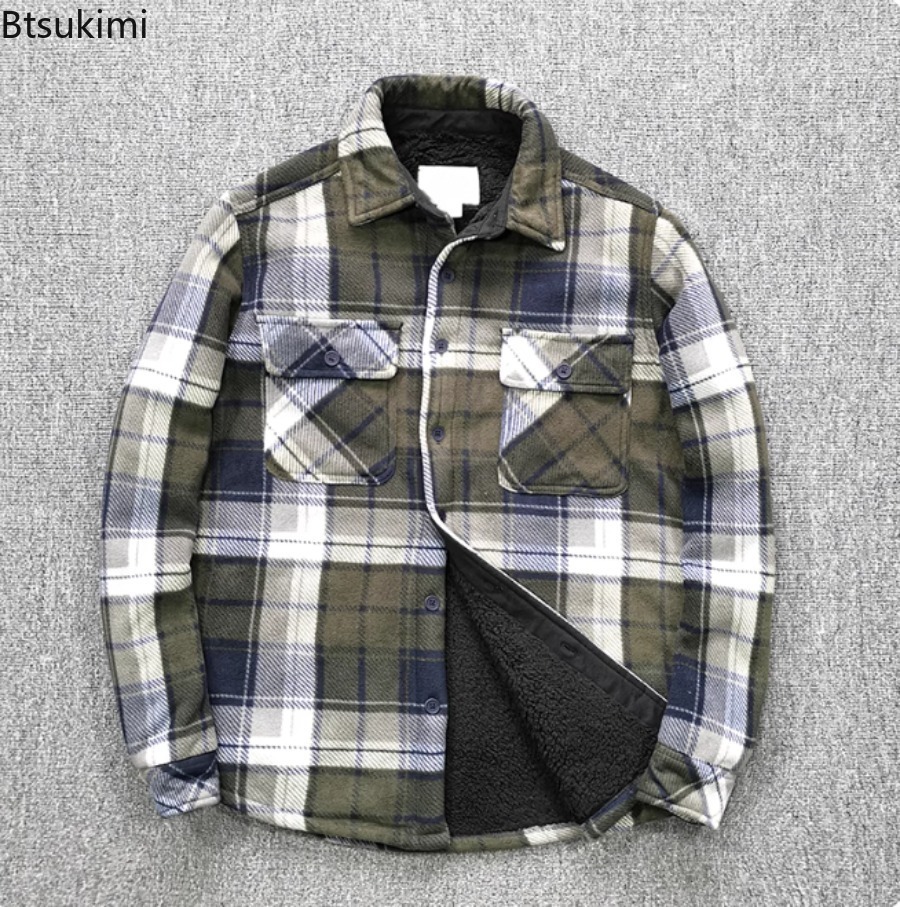 Mens Winter Fleece Linend Warm - Flannel Shirt Lined review and price