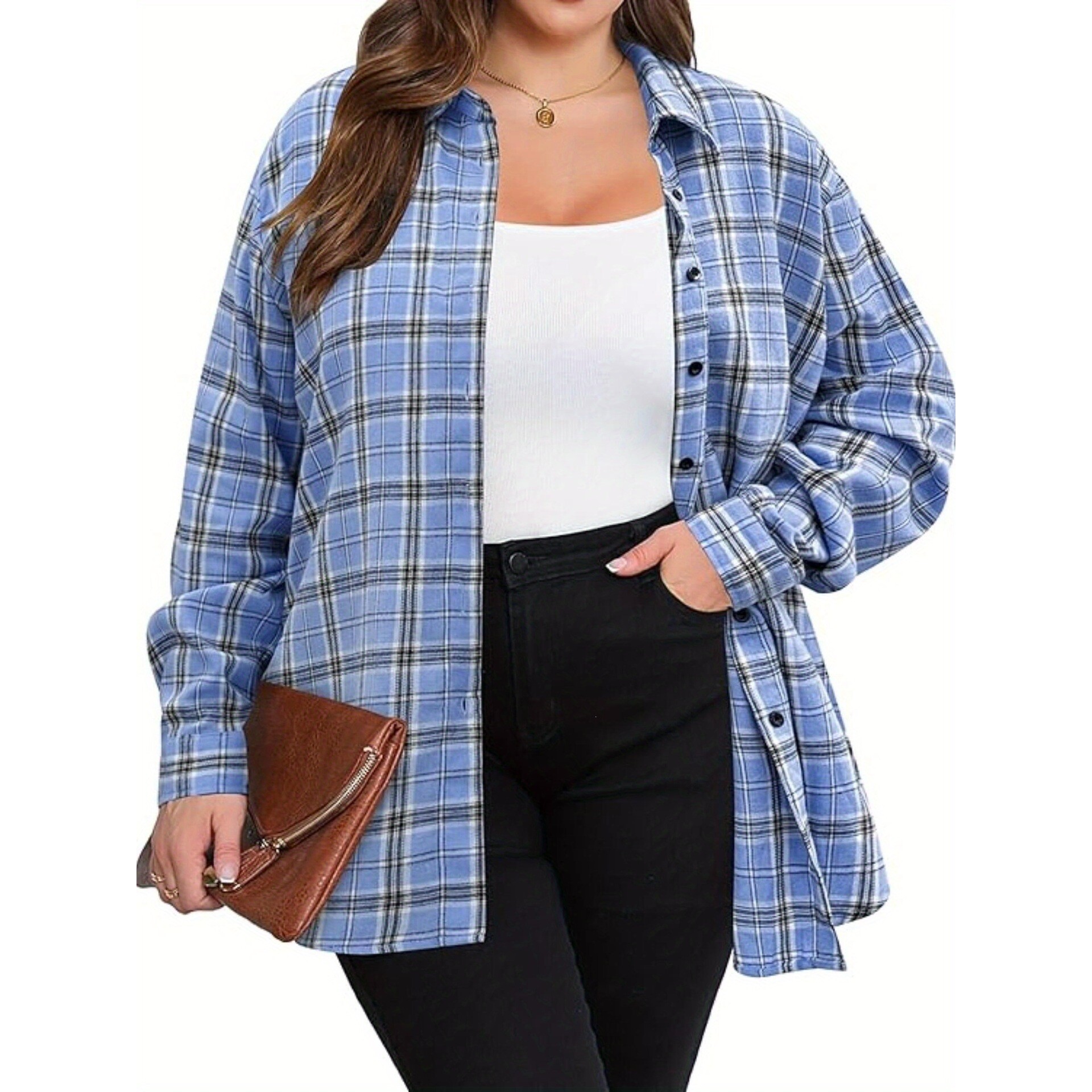 Warm Flannel Plaid Shirt Women - Flannel Shirt Lined review and price