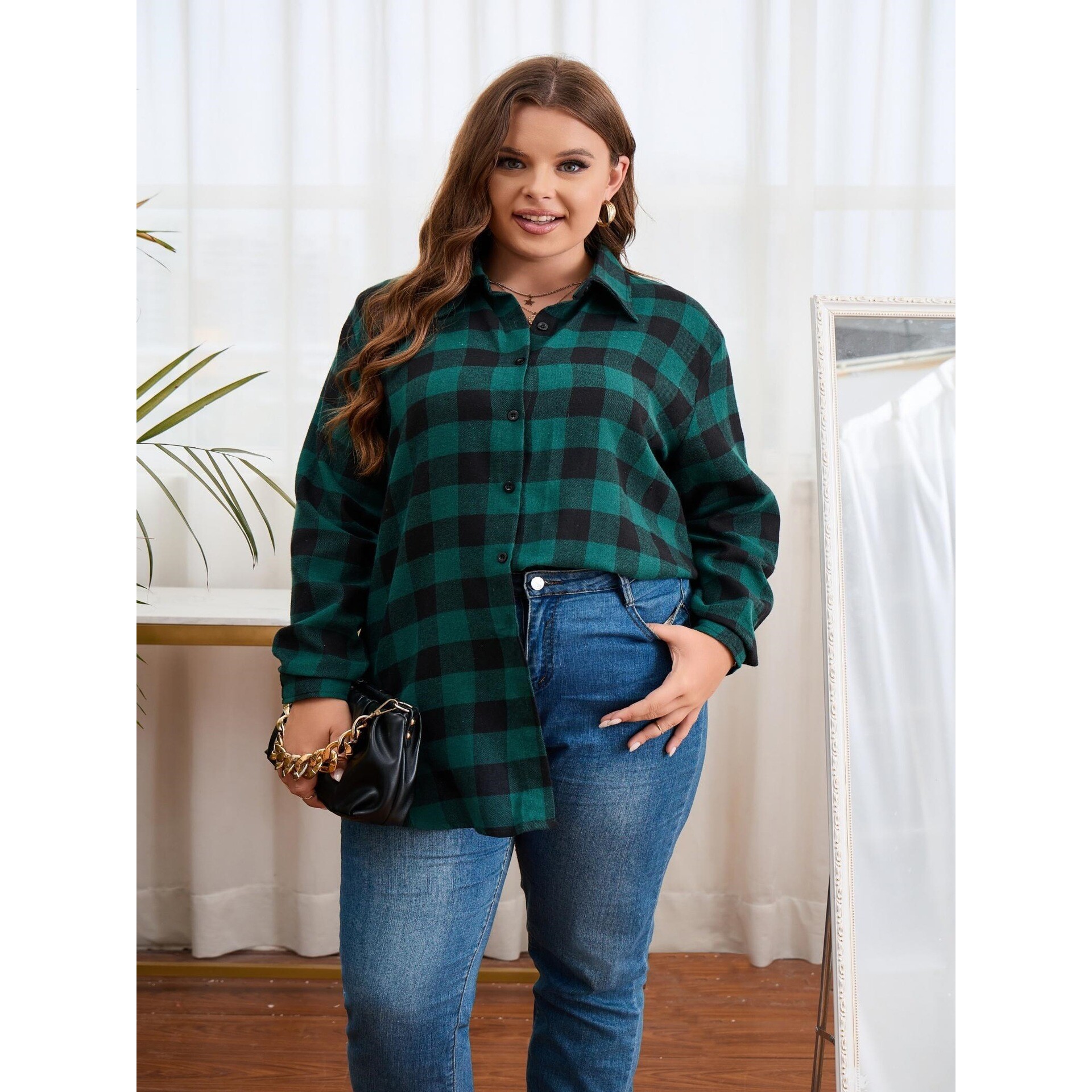 Warm Flannel Plaid Shirt Women - Flannel Shirt Lined review and price