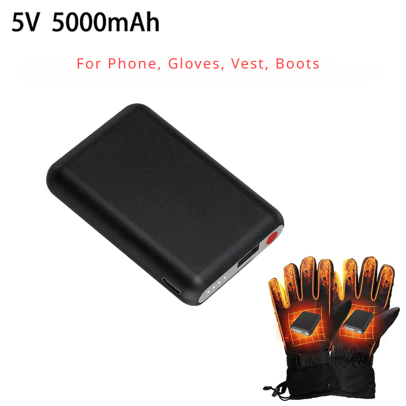 5V 5000mAh Heated Gloves Batte - Heated Vest Battery review and price