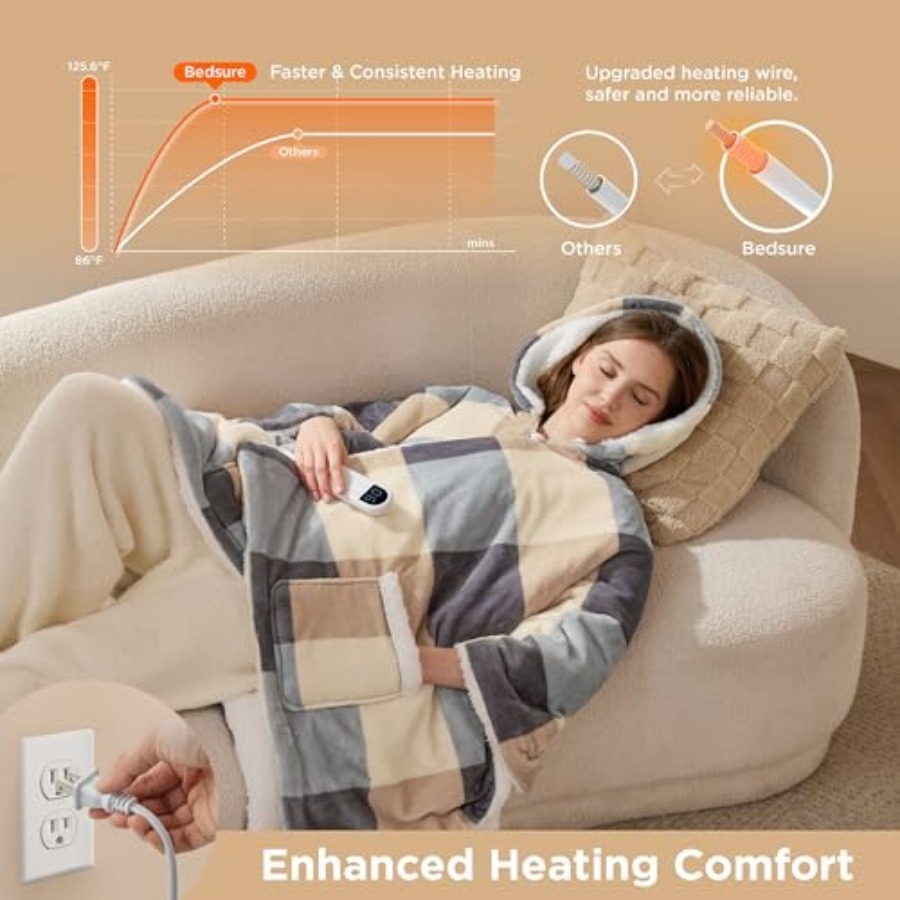 Heated Blanket Wearable Shawl  - Shawl Wrap Winter review and price