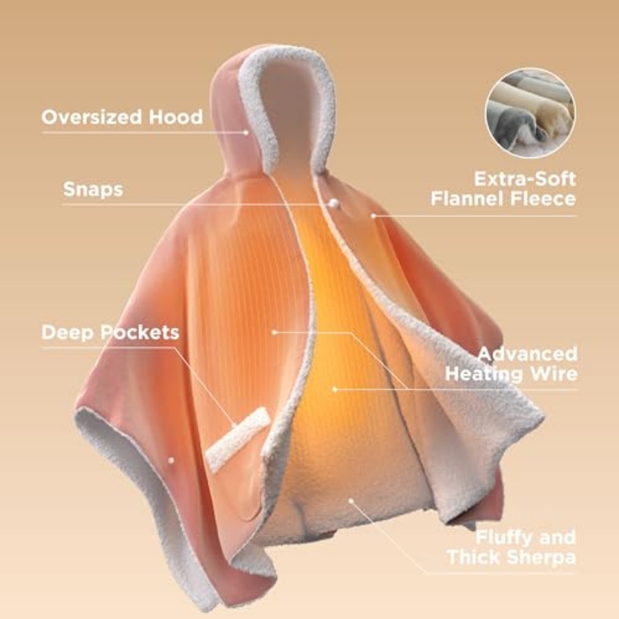 Heated Blanket Wearable Shawl  - Shawl Wrap Winter review and price