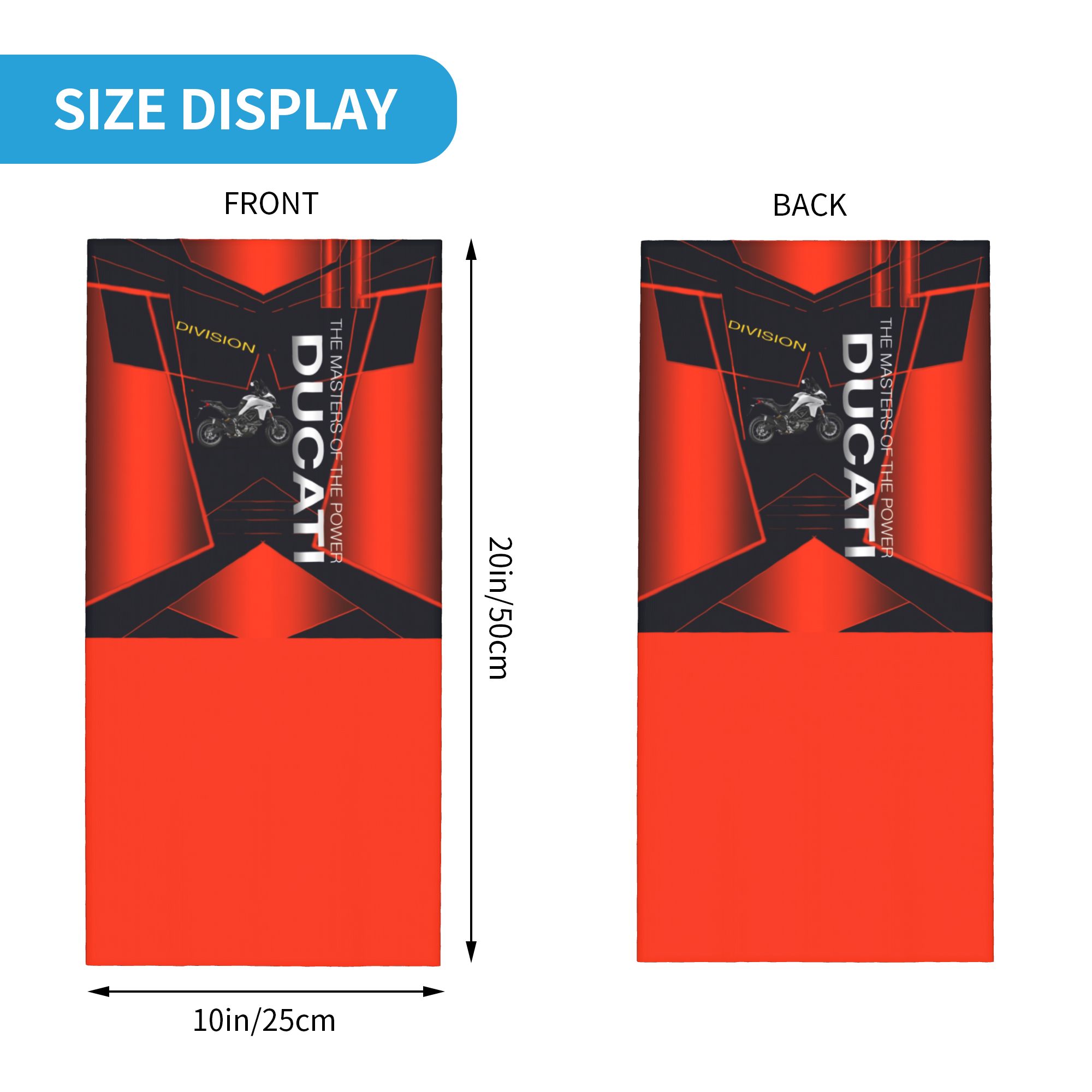 Custom Racing Sprot Ducatis  B - Neck Gaiter Fleece review and price