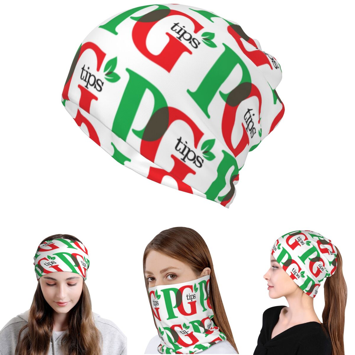PG Tips Bandana Neck Cover Fac - Knit Beanie Hat Warm review and price