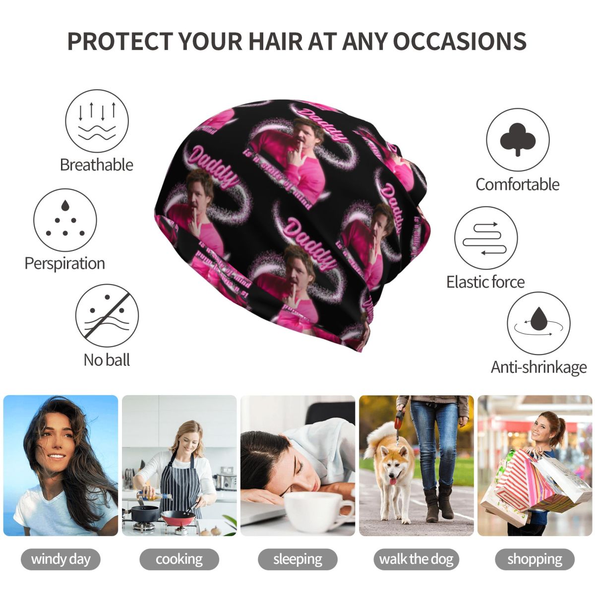 Pedro Pascal Sacred Heart Band - Knit Beanie Hat Warm review and price