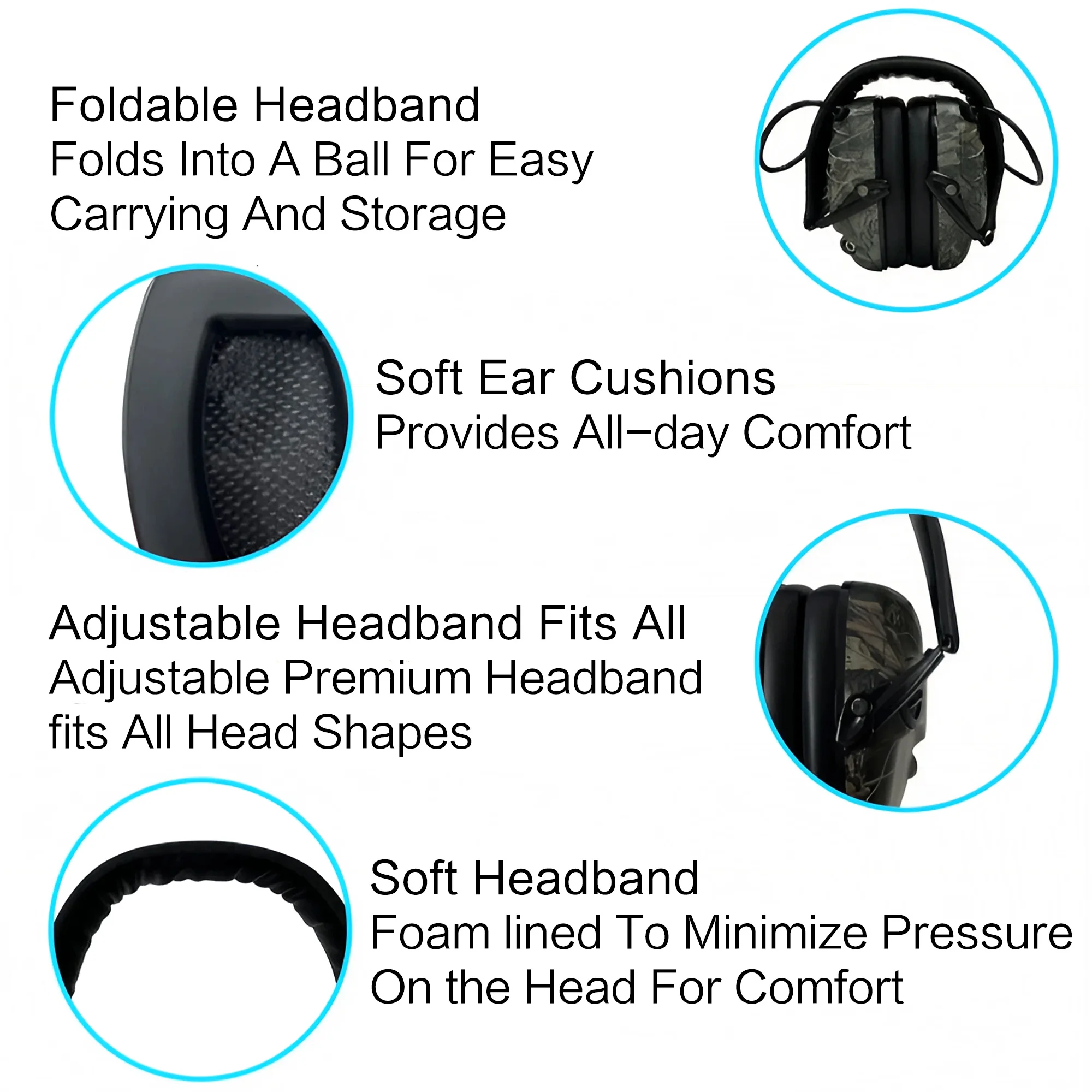 Outdoor Tactical Electronic Sh - Earmuffs Foldable review and price