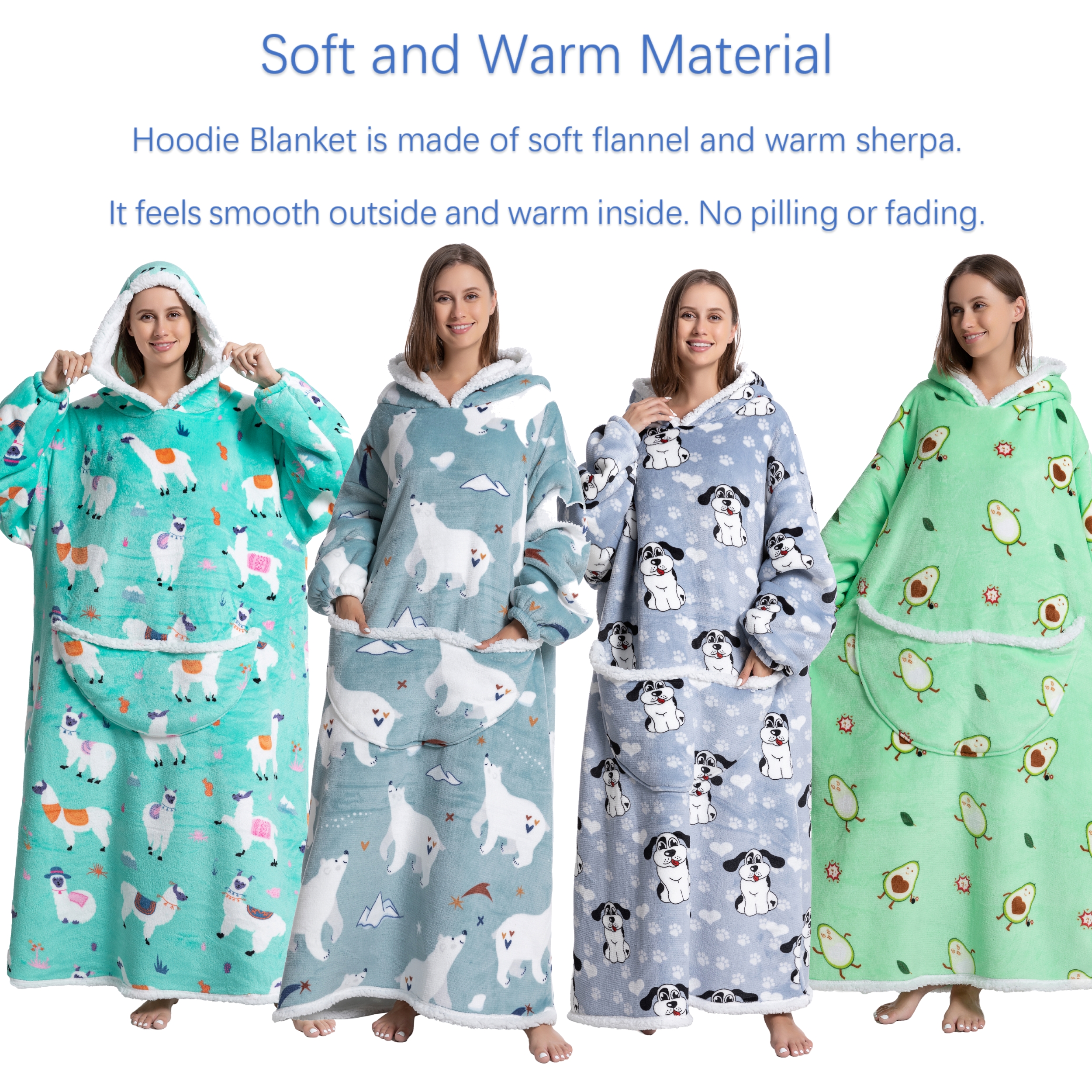 Oversized Wearable Blanket Coz - Sherpa Hoodie Fleece review and price