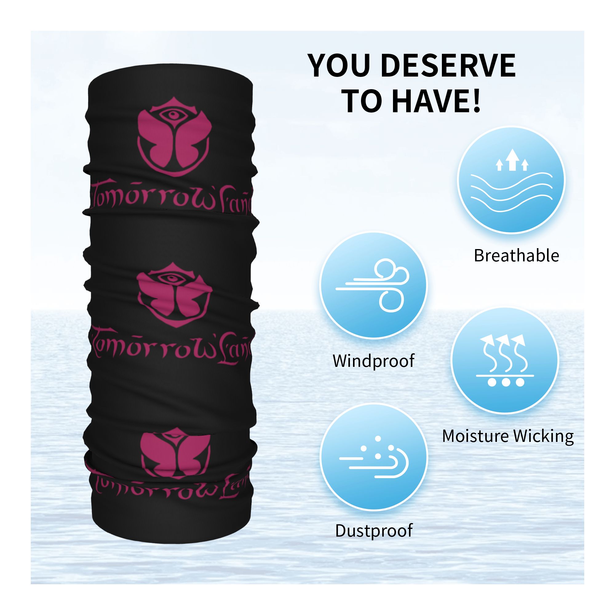 Custom Tomorrowland Neck Gaite - Neck Gaiter Fleece review and price
