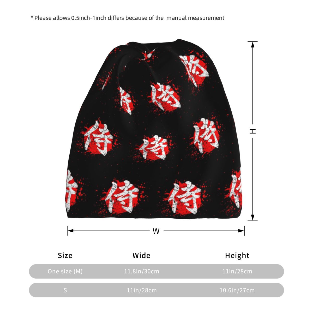 Japanese Bushido Samurai Chara - Knit Beanie Hat Warm review and price