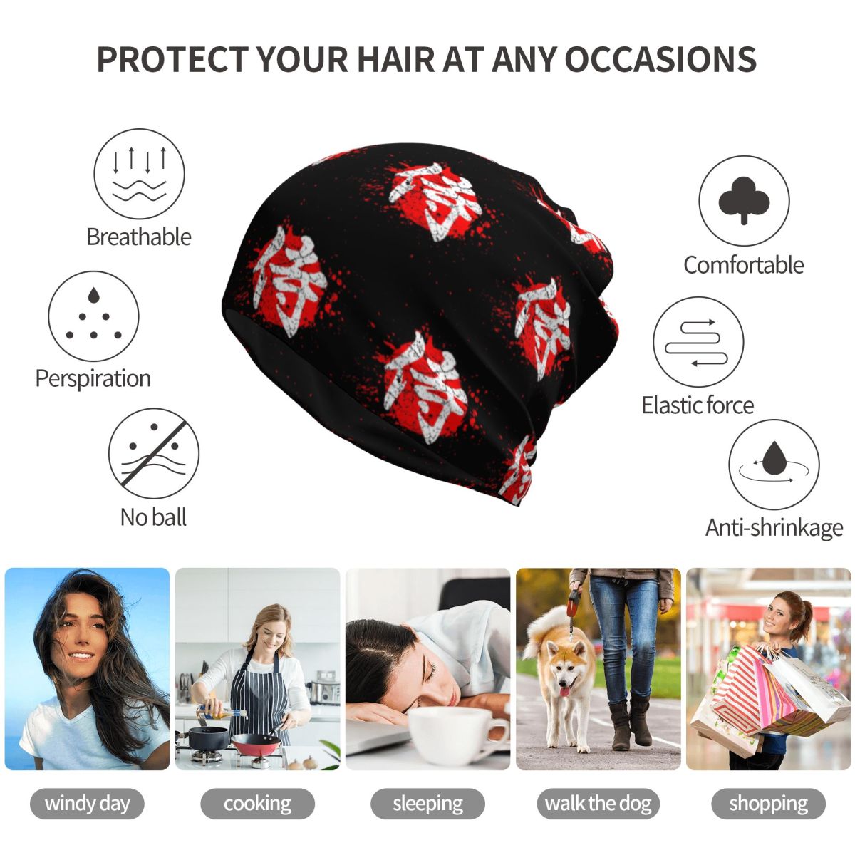 Japanese Bushido Samurai Chara - Knit Beanie Hat Warm review and price