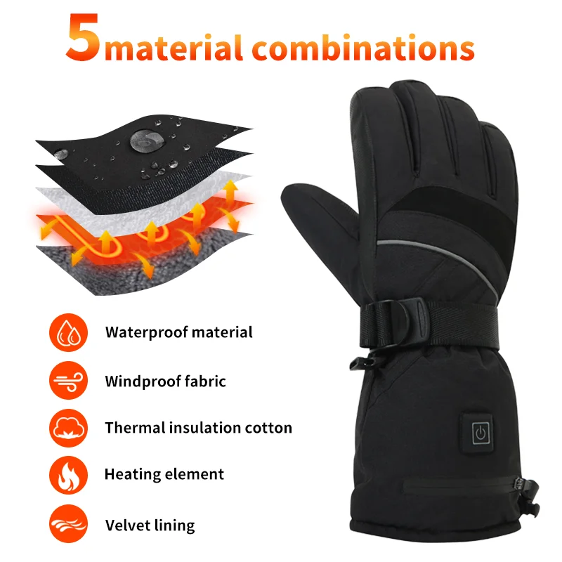 USB Rechargeable Heated Motorc - Touch Screen Gloves review and price